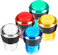 Zestaw 2 graczy Arcade DIY zestaw USB do Joystick PC gry 5V LED podświetlane przyciski do Raspberry Pi 1 2 3 3B Mame drążek do walki 4